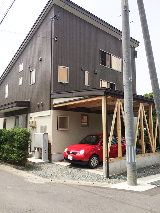 弘前市の木の２世帯住宅